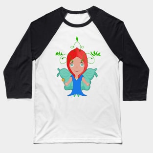 Fairy Butterfly Baseball T-Shirt